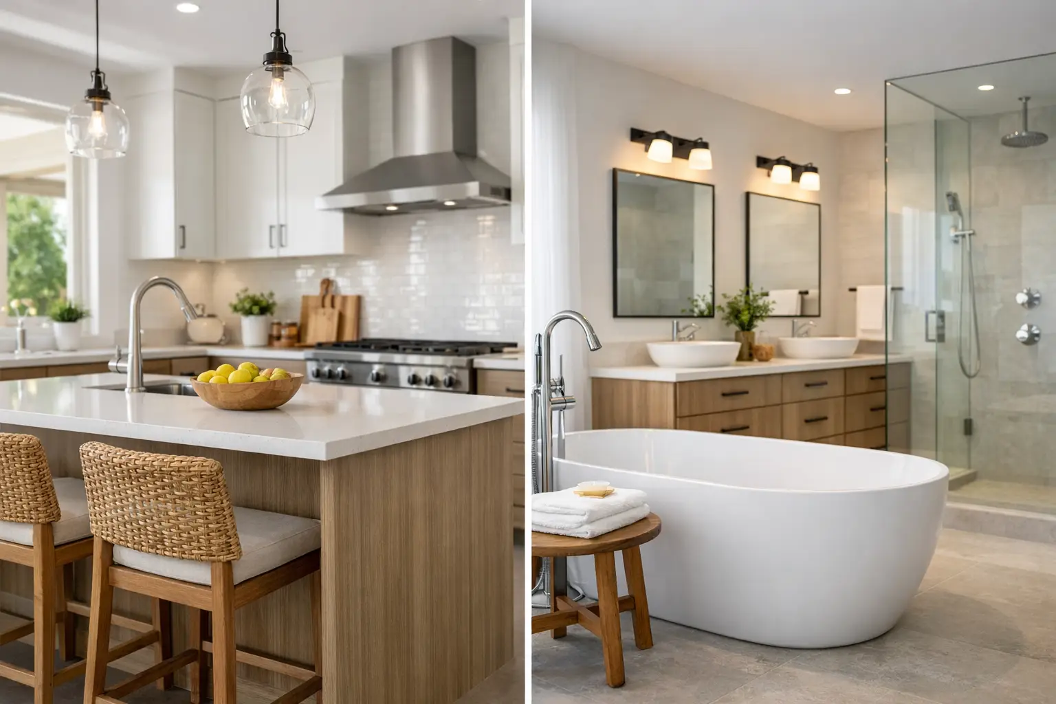 Kitchen and Bathroom Transformations That Last