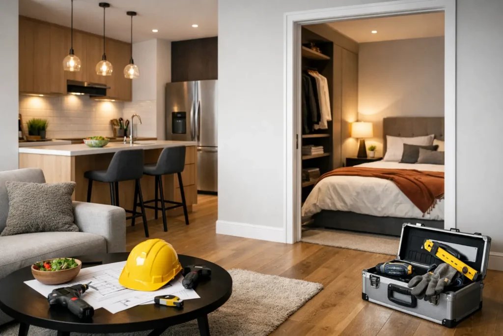 Two Bed Flat Renovation That Works Harder