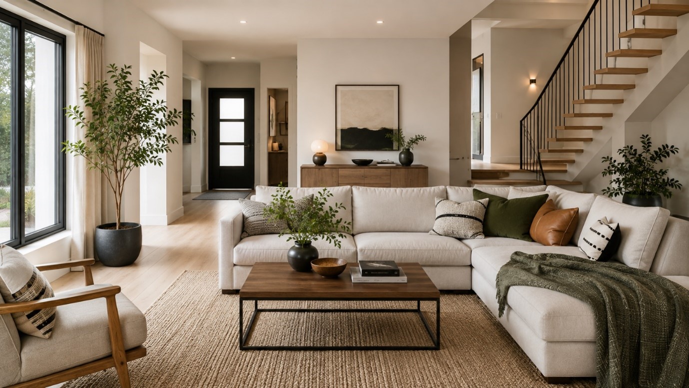 Modern minimalist living room